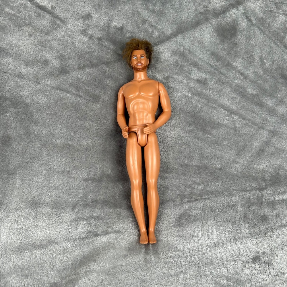 Mattel Shave n Style Ken Doll Vintage 1990s Brown Hair Blue Eyes 12 Inch Toy